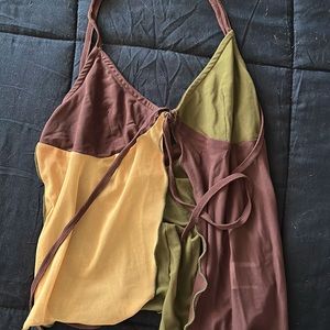 Colorful halter top 🤎
